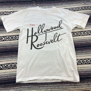 The Hollywood Roosevelt White T-Shirt Tee Short Sleeve Mens Small